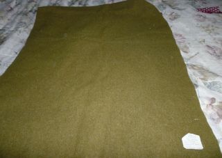 Orig Us Army Wwii Wool Blanket Dated 5 - 6 - 43 Rare Female Soldier Name