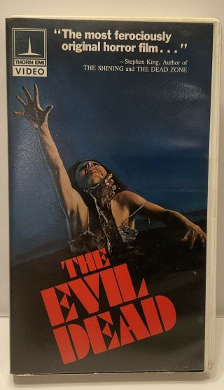 The Evil Dead 1982 Rare Thorn Emi Vhs.  Cult Classic V/g Cond.