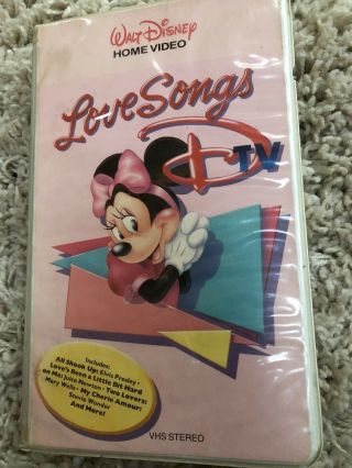 Walt Disney Love Songs Rare Vhs Dtv
