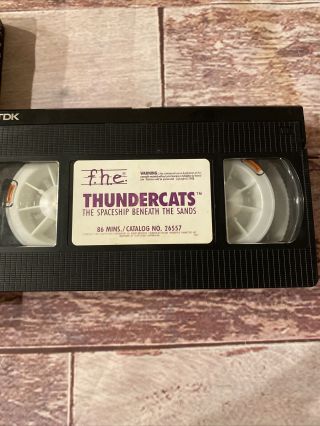 Thundercats Spaceship Beneath The Sands Anime Movie VHS Tape Rare 3