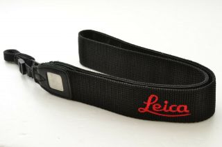 Rare Leica Black Camera Neck Shoulder Strap From Japan