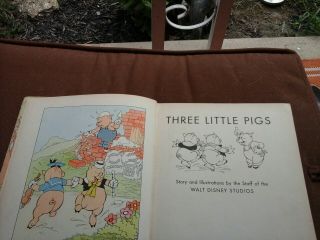 RARE 1933/1934 Three Little Pigs & Big Bad Wolf Book Walt Disney Silly Symphony 2