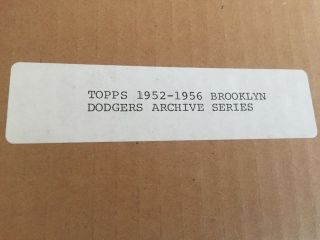 Baseball Cards Topps Brooklyn Dodgers archive series Rare Set 2