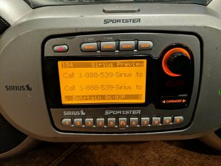 Rare Sirius Sportster Sp - R1 Receiver Strong 87.  7 Fm Transmitter