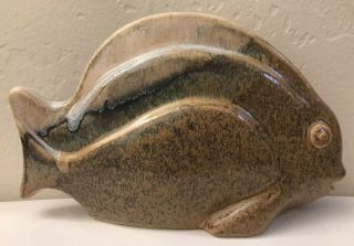 Rare Rodo Padilla Fish Pottery Ceramic Sculpture Figure Signed W/ Drip Glaze