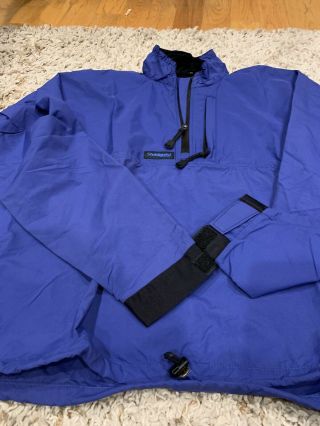 Rare Stohlquist Water Ware Blue Lightweight Waterproof Jacket Large Euc