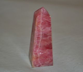 Rhodochrosite Carved Tower Obelisk from Argentina 6 cm / 2.  36 in rare AAA 3
