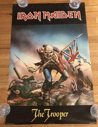 1984 Rare Funky Ent Iron Maiden The Trooper Poster