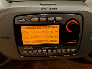Sirius Sportster Sp - R1 Receiver With Rare Strong 87.  7 Fm Transmitter