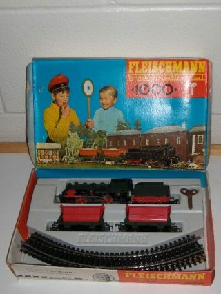 Fleischmann International 1000 Train Set Wind - Up H O Rare Vintage