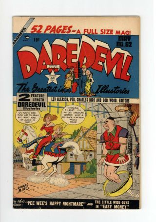 Daredevil Comics 62 - Vg,  4.  5 - 1950 Golden Age - Very Rare - Only 1 On Cgc