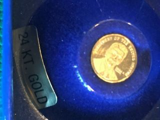 24k Gold Coin Ronald W.  Reagan Presidential Inaugural Medal Rare