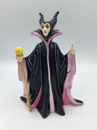 Vintage Disney Sleeping Beauty Maleficent Ceramic Figurine Japan Rare
