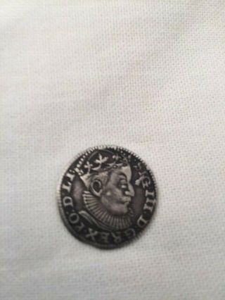 Rare Polish Silver Triple Gros Coin