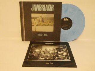 90s Indie Rock Jawbreaker Dear You 1995 Rare Us Blue Vinyl Lp,  Inner