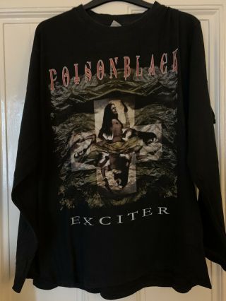 Rare Poison Black Exciter Tour Shirt Xl Longsleeve Sentenced Charon To/die/for