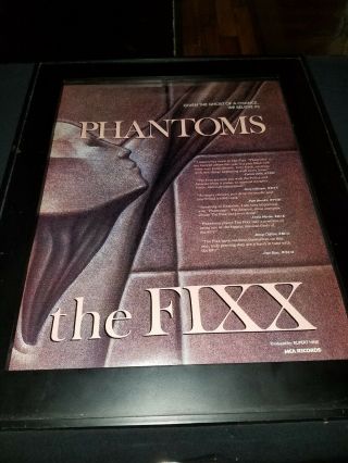 The Fixx Phantoms Rare Promo Poster Ad Framed