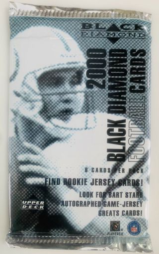 2000 Upper Deck Rare Black Diamond Ud Foil Pack 6 - Cards Tom Brady Rookie? Rc?