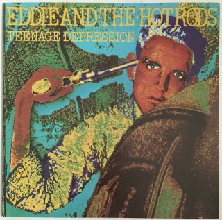 Eddie And The Hot Rods Teenage Depression Lp Island Uk 1976,  Rare Poster Nm