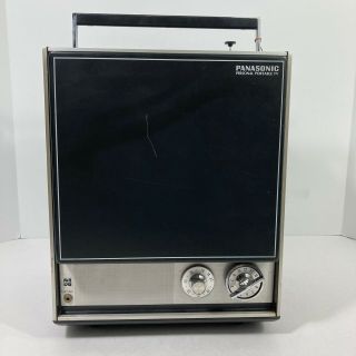Vintage Panasonic Tr 449ba Solid State Portable Television Tv Retro Rare