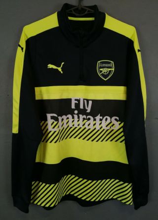 Rare Mens Puma Fc Arsenal 2016/2017 Training Soccer Football Shirt Jersey Size L