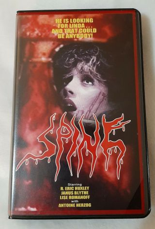 Spine Vhs Vultra Video Horror Gore Sov 22/30 Rare