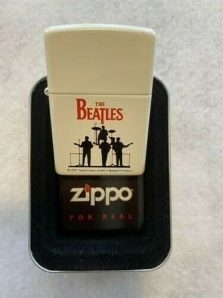 Rare Retired Beatles " The Beatles " Zippo Lighter