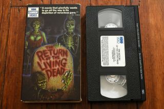 Return Of The Living Dead Rare Horror Vhs Tape 1984 Hbo Cannon Gore