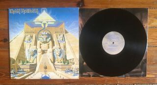 Iron Maiden: Powerslave Lp Vinyl Us 1984 Capitol Records Rare Vg,  /vg,  Og Inner