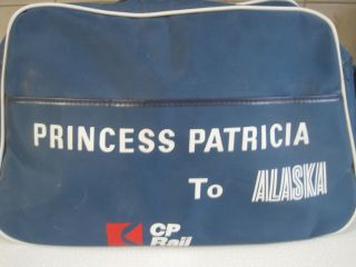 Vintage Cp Rail Princess Patricia Alaska Cruise Travel Bag Rare Htf Retro