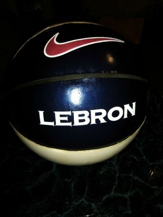 Rare Red/white/blue Lebron James Nike Full Size Size 7 Basketball,  - 1 -