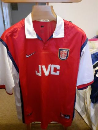 Rare Old Arsenal 1998 Football Shirt Size Adults Xl