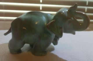 Rare Vintage Metlox Pottery Miniatures Baby Elephant Figurine