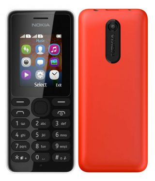 Dual Sim Card Red Nokia 107 Gsm 2g Only Pocket Cell Phone Rare Cellular