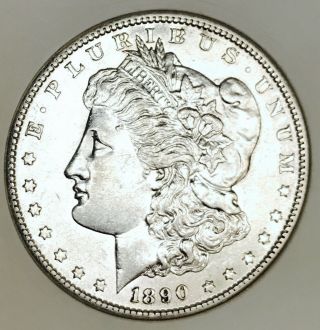 1890 S Morgan Dollar Ms,  Blast White Beauty Coin So Rare Nr 18908