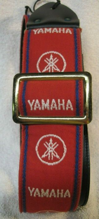 " Rare " Yamaha Ace Style Red Label Guitar Strap,  Vintage 70 
