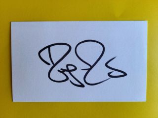 Roger Federer Tennis Pro.  Hand Signed Autographed 3x5 Card Rare No Inscription