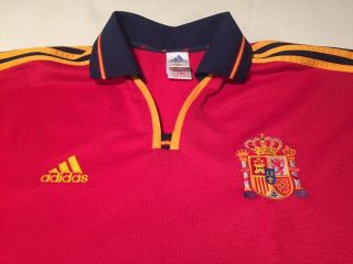Vintage ADIDAS Spain Spanish 1999/2001 Football Shirt Jersey XL ' RARE España ' 2
