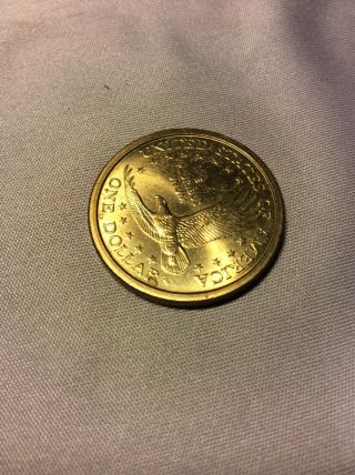 2000 P Wounded Eagle Sacagawea Dollar Native American Error Rare