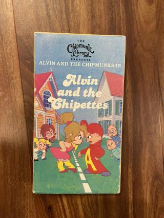 Alvin And The Chipmunks In “alvin And The Chipettes” Rare Vhs Tape Vintage 1989
