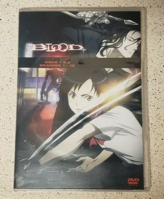Blood,  Plus Part One 1 Dvd,  2 - Disc Set Rare Oop Anime Discs 1 & 2 Only No Box
