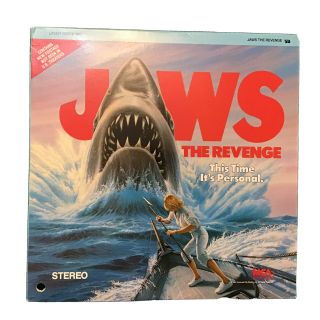 Laserdisc Jaws The Revenge Videodisc Rare Shark Movie Bonus Footage