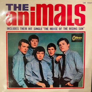 The Animals/the House Of The Rising Sun Japan Odeon Or - 7096 Rare Red Wax