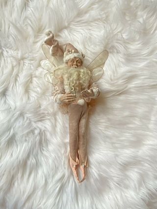 Vintage Lynn West Lasting Endearments Santa Pink Winged Doll Fairie Rare