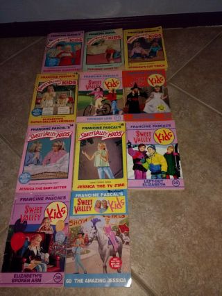 Vintage Rare Sweet Valley Kids Books: 1 - 2,  5,  9,  11 - 12,  14,  16,  25,  35,  60/11 Books