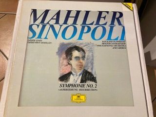 Rare 1986 Mahler/ Sinopoli Symphony N° 2 Dgg Digital 2 Lp Box 415 959 1