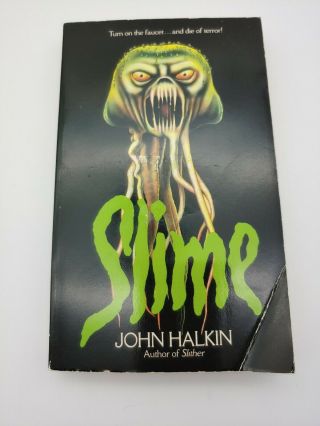 Slime By John Halkin 1984 First Us Edition Paperback - Rare Horror.  Guild Press