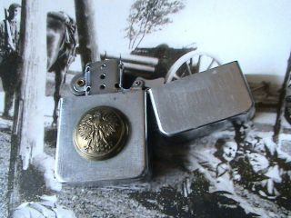 Very Old Polish Patriotic Lighter With Polish State Eagle - Very Rare