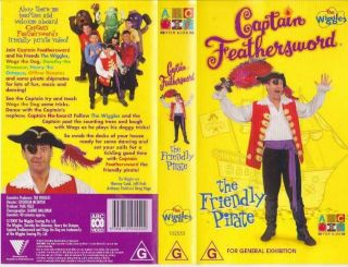 The Wiggles Captain Feather Sword Vhs Video Pal A Rare Find