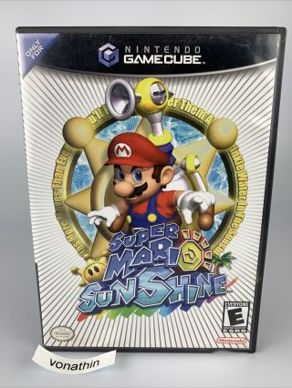 Mario Sunshine (gamecube,  2002) Rare Black Label Complete